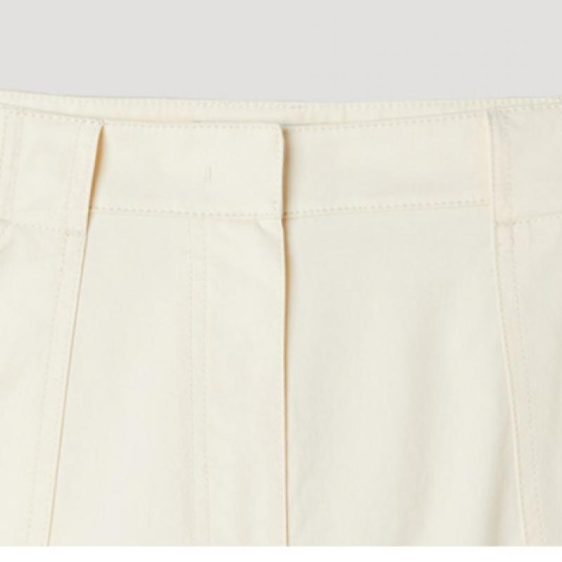 [Она S miSS] Хлопковая расклешенная длинная юбка SwwSkp21020 Cr