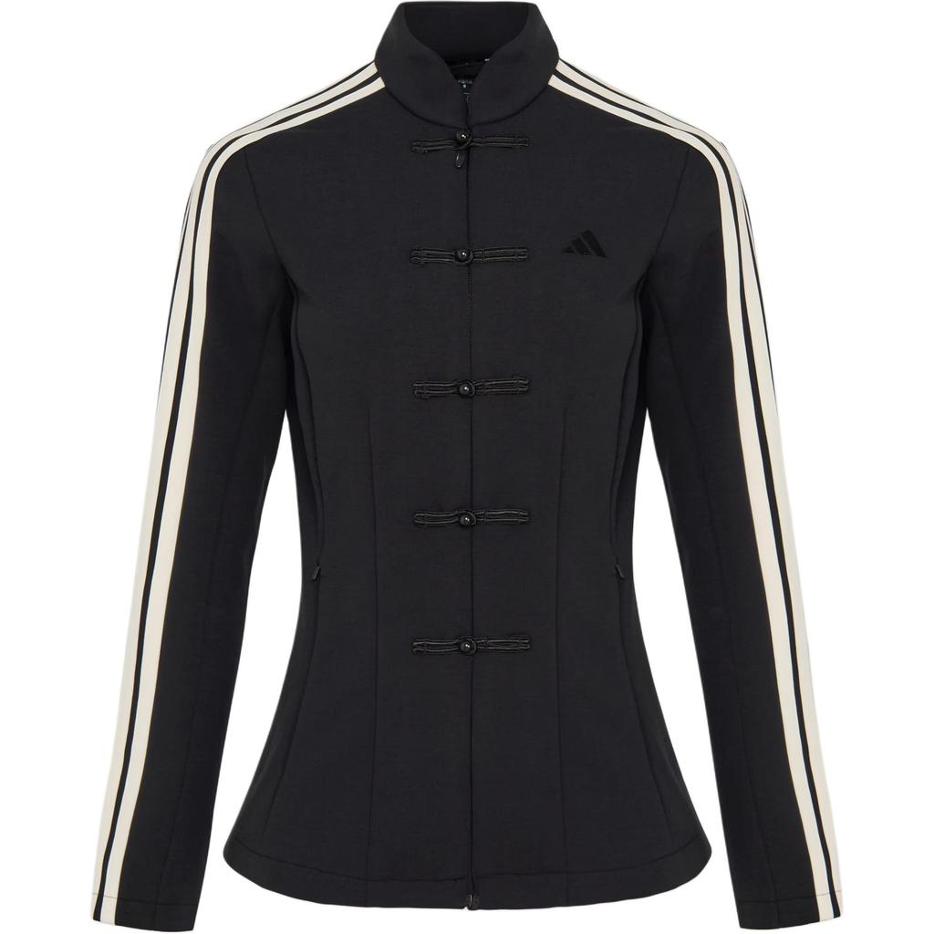 adidas FW25 Samuel Gui Yang Совместно созданный Спейсер Новый китайский стиль Повседневная полосатая спортивная куртка с длинным рукавом Женская куртка HY2130