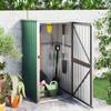 VidaXL Green Garden Tool Shed 88x89x161 Cm Galvanized Steel, Garden Tool Shed, Garden Tool Shelter, 316205