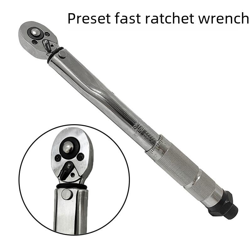 Набор из 11 быстросъемных гаечных ключей с храповым механизмом и предустановленным крутящим моментом 1/4" и регулируемым динамометрическим ключом для технического обслуживания