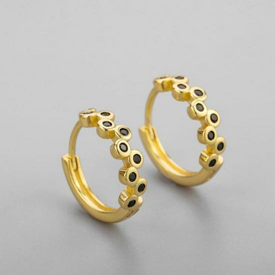 Геометрические серьги-кольца в корейском стиле: Элегантные, Универсальные Украшения для Ушей для Женщин и Студенток