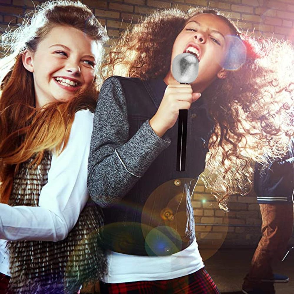 Mics Karaoke Fun Stage Mic Glitter Microphone Microphone Toy Mic Costume Prop Fake Microphone