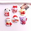 Новогодние смоляные аксессуары Sanrio: Заколки для волос, Подвески для брелоков, Пряжки для обуви и Наклейки.