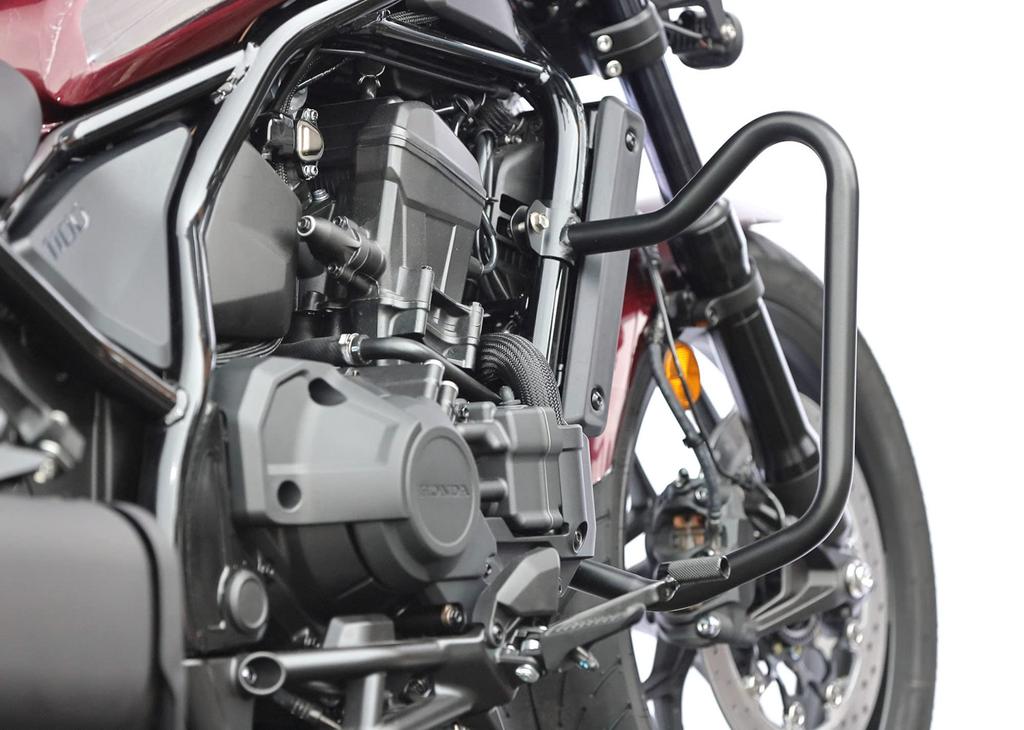 Запчасти для мотоциклов Kijima Защита двигателя стальная матовая черная отделка HONDA REBEL1100/DCT 25.4 мм 405-240