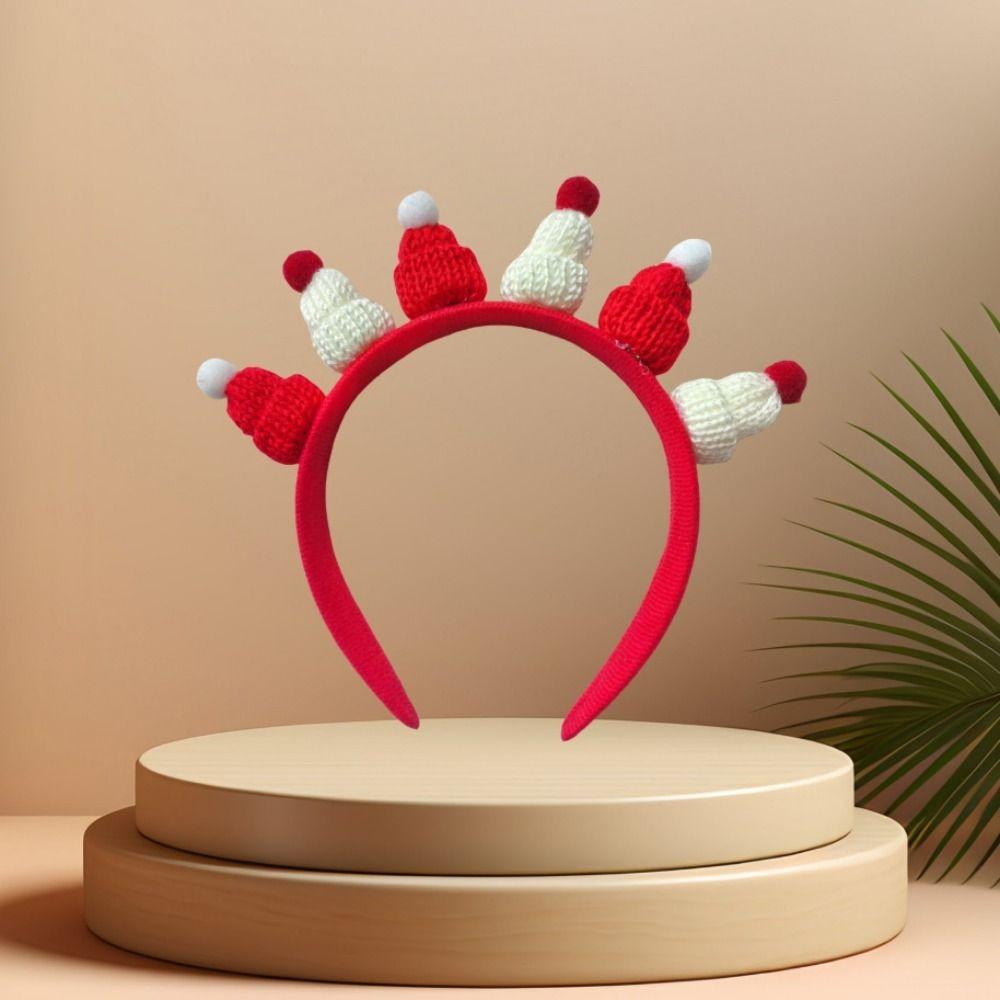 Xmas Christmas Hairband New Year Merry Christmas Hair Hoop Cute Christmas Hat Headband  Festival