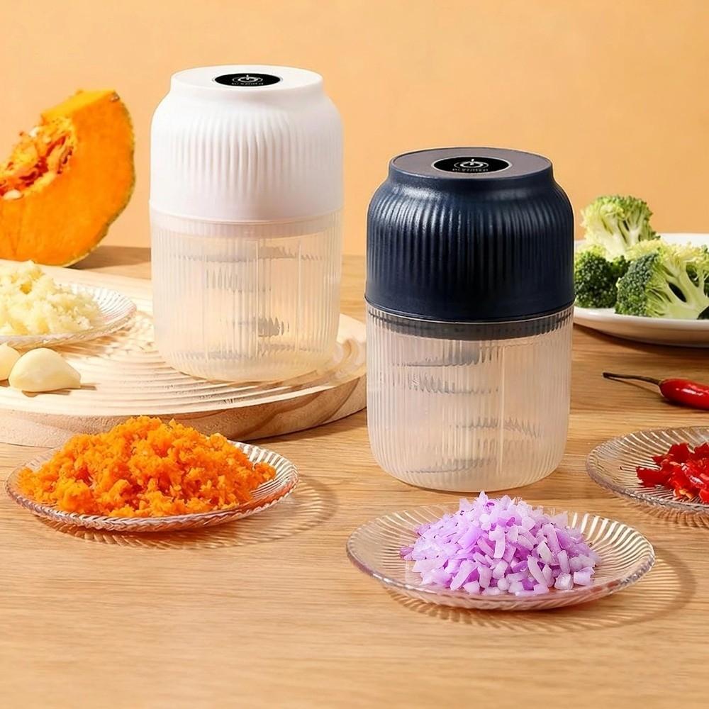 Wireless Electric Vegetable Chopper Portable Kitchen Food Chopper Garlic Crushing