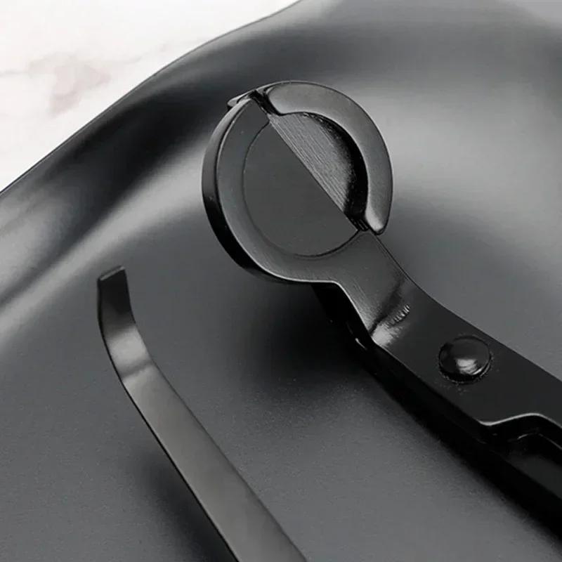 Инструмент для тушения свечей, черный металлический свечной огнетушитель, ножницы для обрезки фитиля свечи/крючок/поднос для свечей/инструмент для ухода за свечами