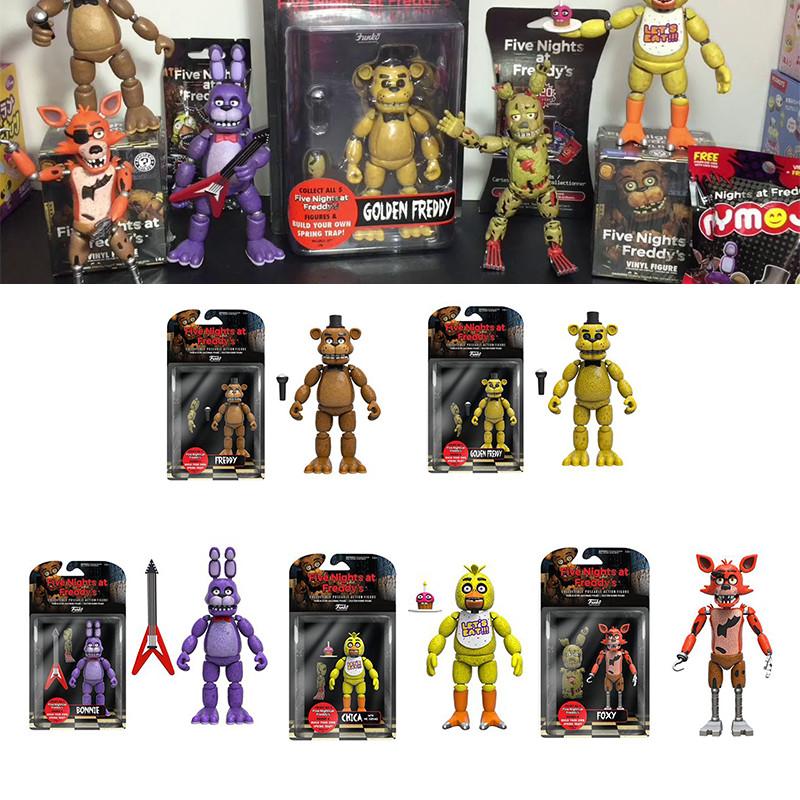 Fnaf Funko Пять Ночей с Фредди Подвижная Фигурка Золотой Фредди для Детей
