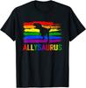 Dinosaur Lgbt Gay Pride Flag Allysaurus Ally T Rex Boys Unisex T-Shirt