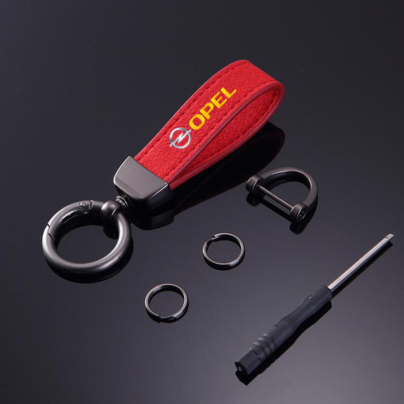 1pcs Leather Car Styling Badge Pendant 4s Shop Gifts Auto keychain For opel insignia astra j h g corsa d zafira b