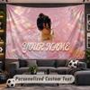 Wall Hanging Tapestry Custom NameHarry Styles Pattern Personalized Printed Fabric Wall Decor