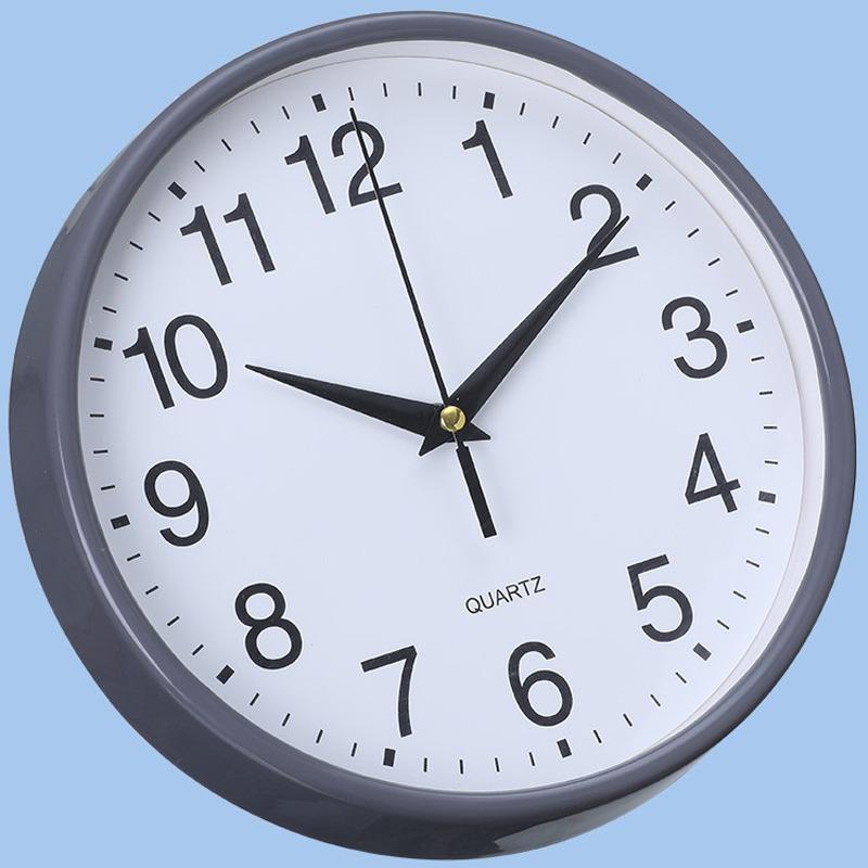 Wall Clock Round Analogue Vintage Home Decor Small Bedroom Kitchen Wall Hanging