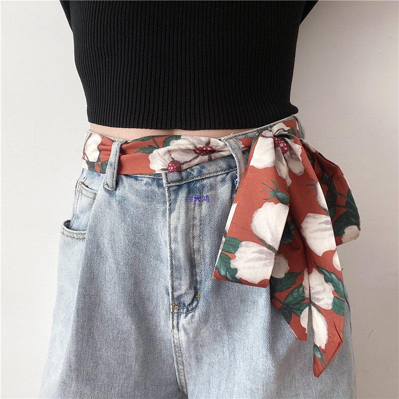 Женский универсальный узкий шарф-ремень из кожи для брюк, джинсов и подчеркивания талии