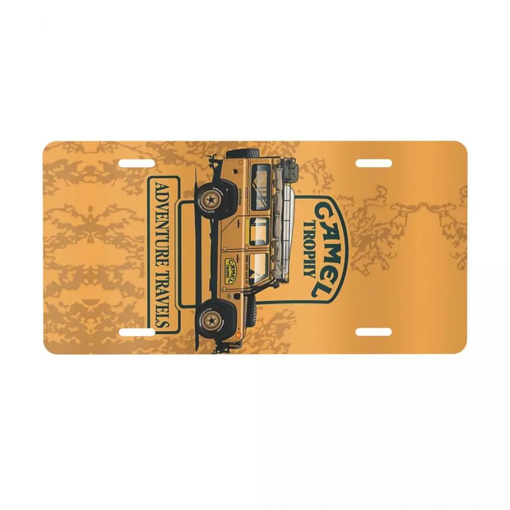 Camel Trophy License Plate Metal Novelty Decorative Car Front License Plate Vanity Tag 6 X 12 Inch