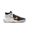 Nike Team Hustle D10 FlyEase GS Black White Metallic Gold DD7303-002