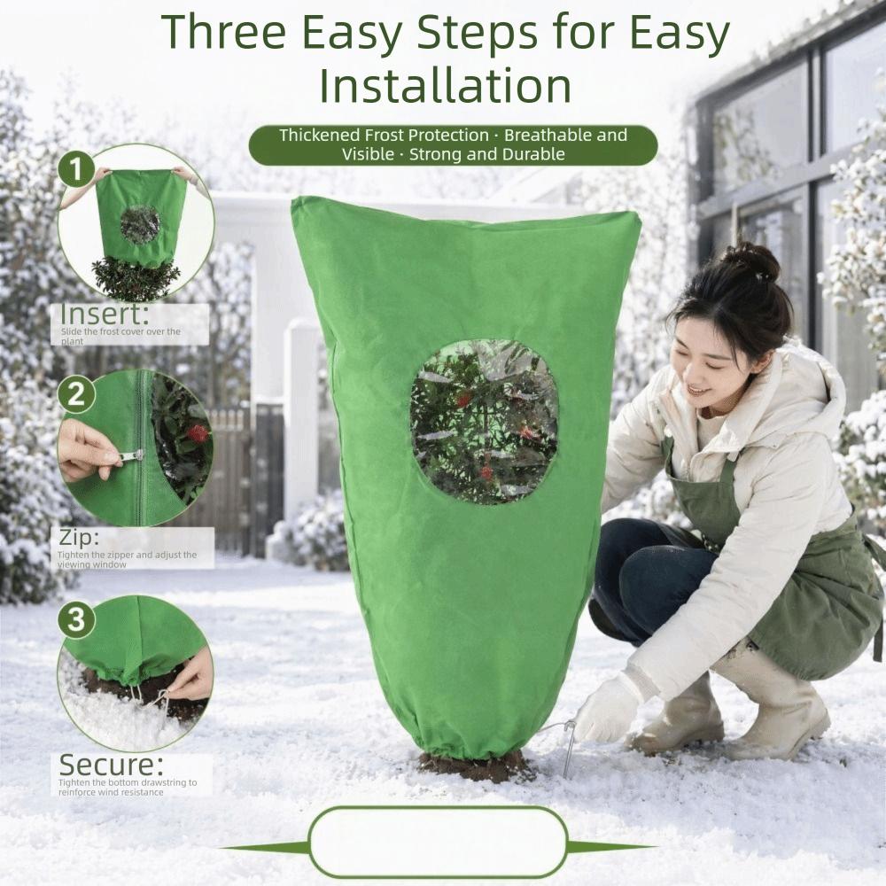 Breathable Plant Frost Protection Cover Non-Woven Fabric Winter Warm Keeping Bag Outdoor