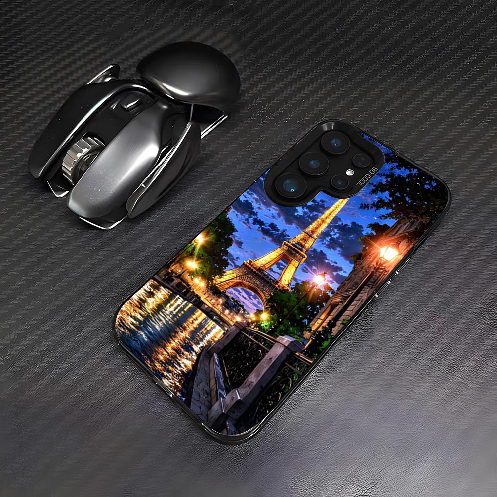 Чехол для телефона Эйфелева башня Париж Для Samsung A25 A33 5G A54 A36 A35 A56 A52 A14 Ударопрочный Цветной Чехол