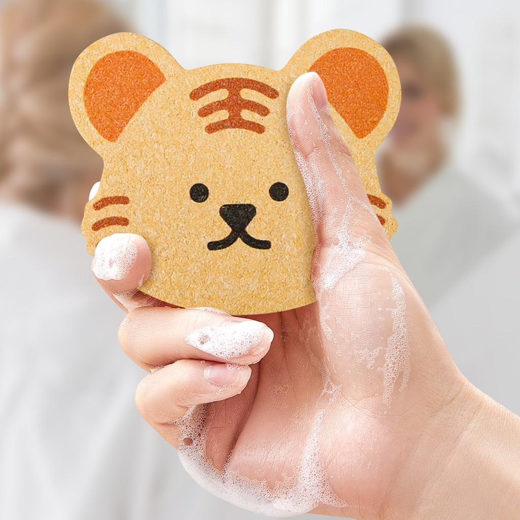 Животное Детская ванна Хлопок Древесная целлюлоза Губка Детская мультфильм Банное полотенце Хлопок для ванны Салфетка для ванны Древесная целлюлоза Хлопок