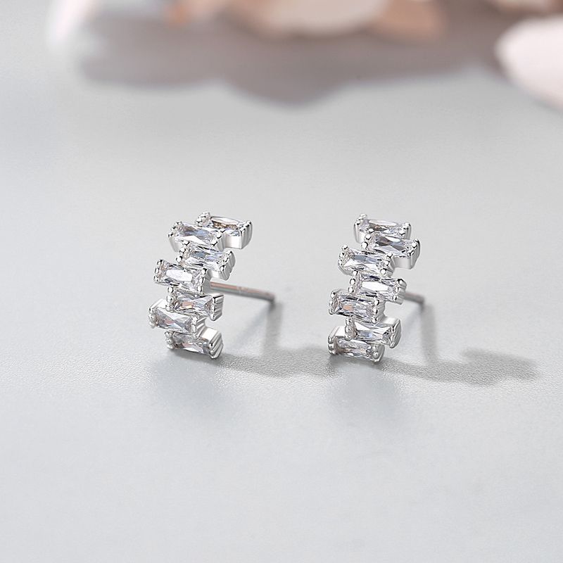 Tancise 925 Sterling Silver Zircon Earrings Drop Earrings For Women Wedding Party Gifts
