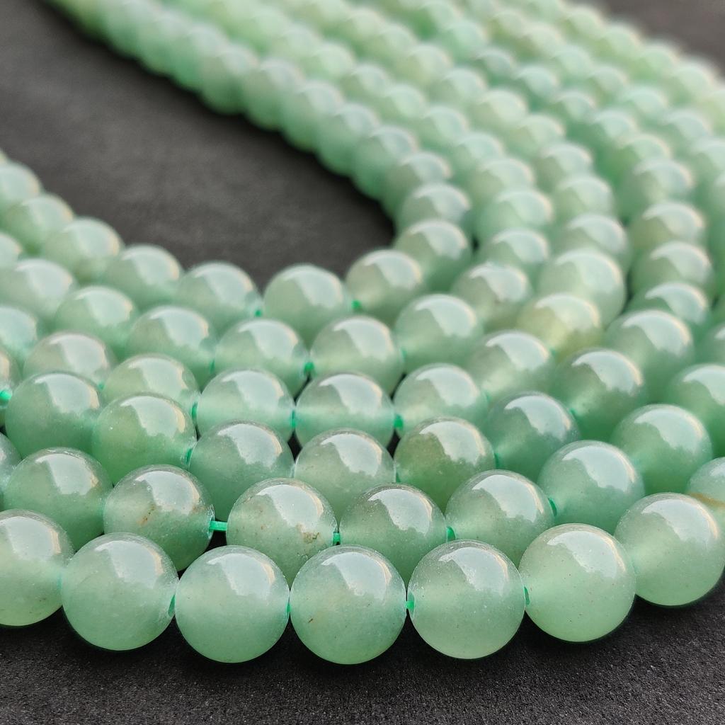 Natural Green Aventurine, 6mm 8mm 10mm Size Round Beads, Natural Green Gemstone, 14-15 Inch Strand.