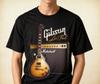 Унисекс хлопковая футболка с коротким рукавом Gibson Les Paul Guitar, унисекс, черная, размеры S-5XL, новая с биркой