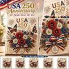 США 250-летие Цветок из бисера Поделка Набор для творчества С патриотическим дизайном для украшения дома и творческих проектов 1776-2026 Памятное искусство