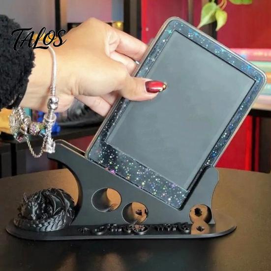 Крепление для электронной книги Dragon E-book, Подставка для планшета для кровати, 3D-печатный держатель для планшета для сна, Декоративный держатель для телефона, Подарок для любителей чтения, Прикроватный
