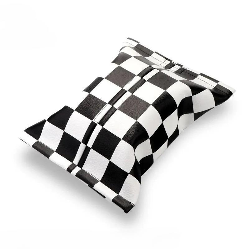 Microfiber Leather Car Tissue Box British Style Creative Personality Red/Blue Union Flag Car Use Paper Bag High Quality