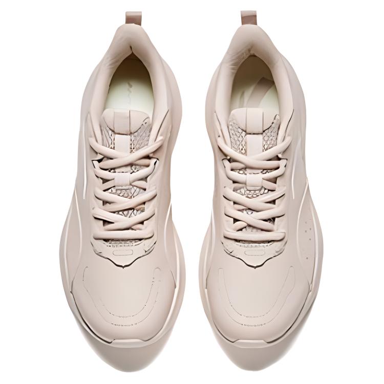 Anta Удобные универсальные тканевые кожаные амортизирующие нескользящие износостойкие низкие повседневные кроссовки для бега женские кроссовки Lotus-Gray 922345512-8