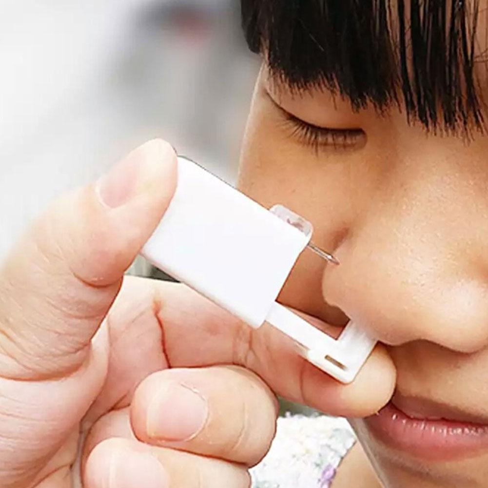 Disposable Sterile Ear Piercing Unit Cartilage Tragus Helix Self Piercing Gun NO PAIN Piercer Tool Kit Machine With Earrings