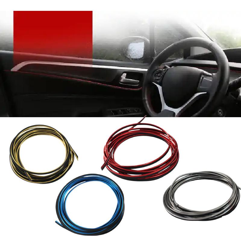 Styling Car Moulding Decorative Filler Strip Interior Exterior Set Red Meters 5