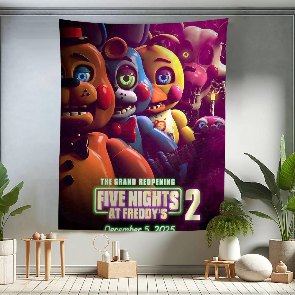 Fnaf FivenightsAtFreddys Настенный гобелен Подвесной Таро Хиппи Настенные ковры Комната Настенные простыни