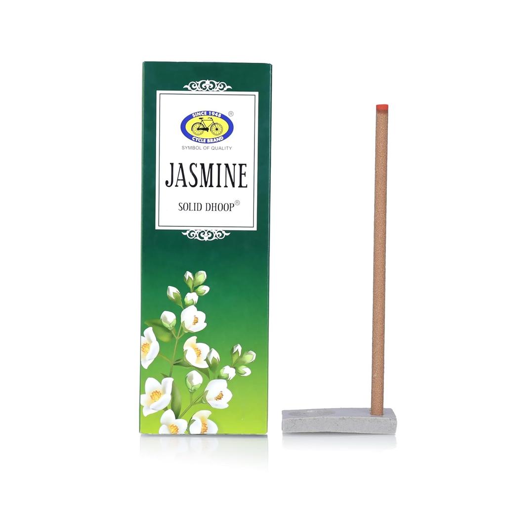 Cycle Pure Jasmine Безосновные Твердые Палочки Дхуп 50 Штук Цветочный Аромат Долговечные Экологичные