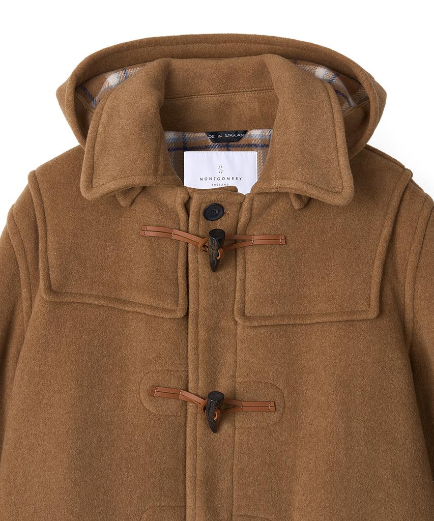 Montgomery Custom Fit Duffle Coat With Horn - Camel