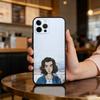 Чехол для телефона C-Conan G-Gray-AY для iPhone 17,16,15,14,13,12,11 Plus,Pro Max, Мягкий силиконовый черный чехол