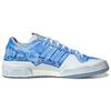Adidas Оригинальные кроссовки Originals Forum Leather Retro Casual с низким верхом, унисекс, бело-синие GV9225