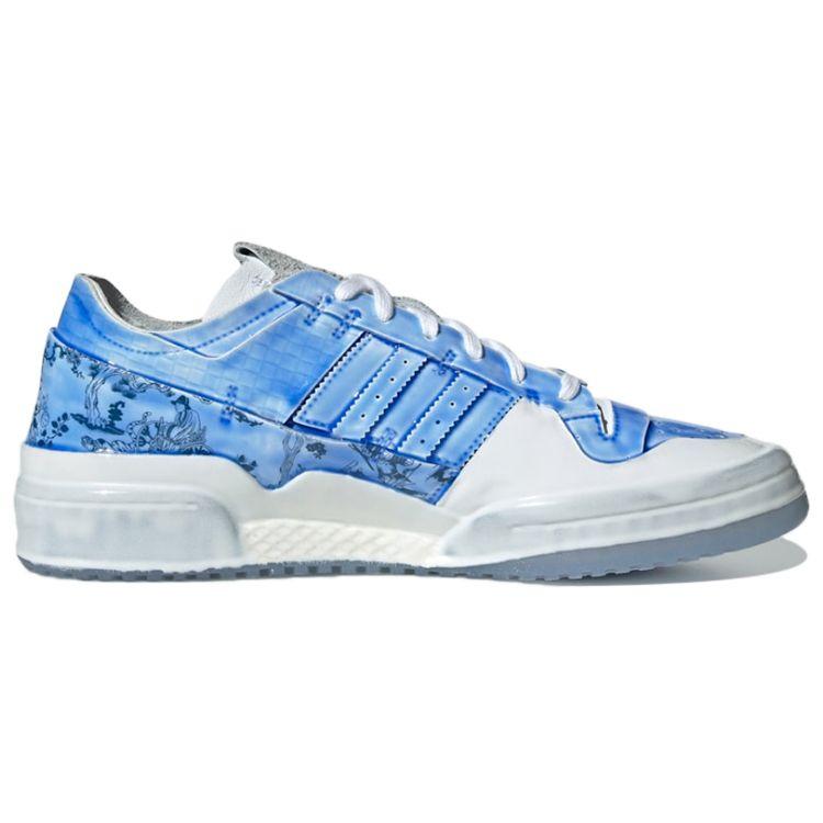 Adidas Оригинальные кроссовки Originals Forum Leather Retro Casual с низким верхом, унисекс, бело-синие GV9225