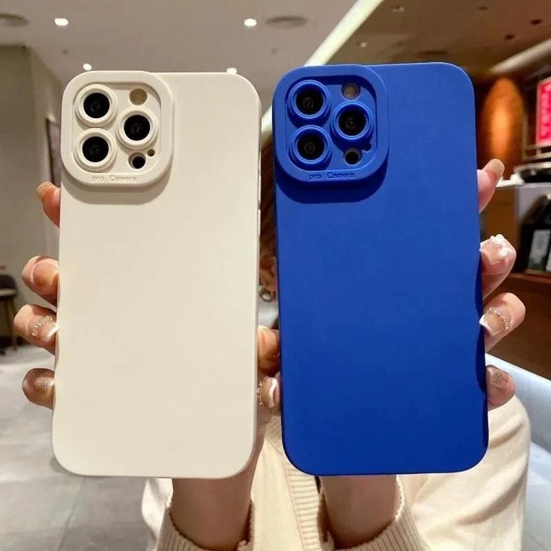 Силиконовый чехол конфетного цвета для Xiaomi Redmi Note 13 12 11 Pro Plus 12S 11S 11 10S 10 9S Redmi 13C 12C 10C Защитная крышка для объектива камеры