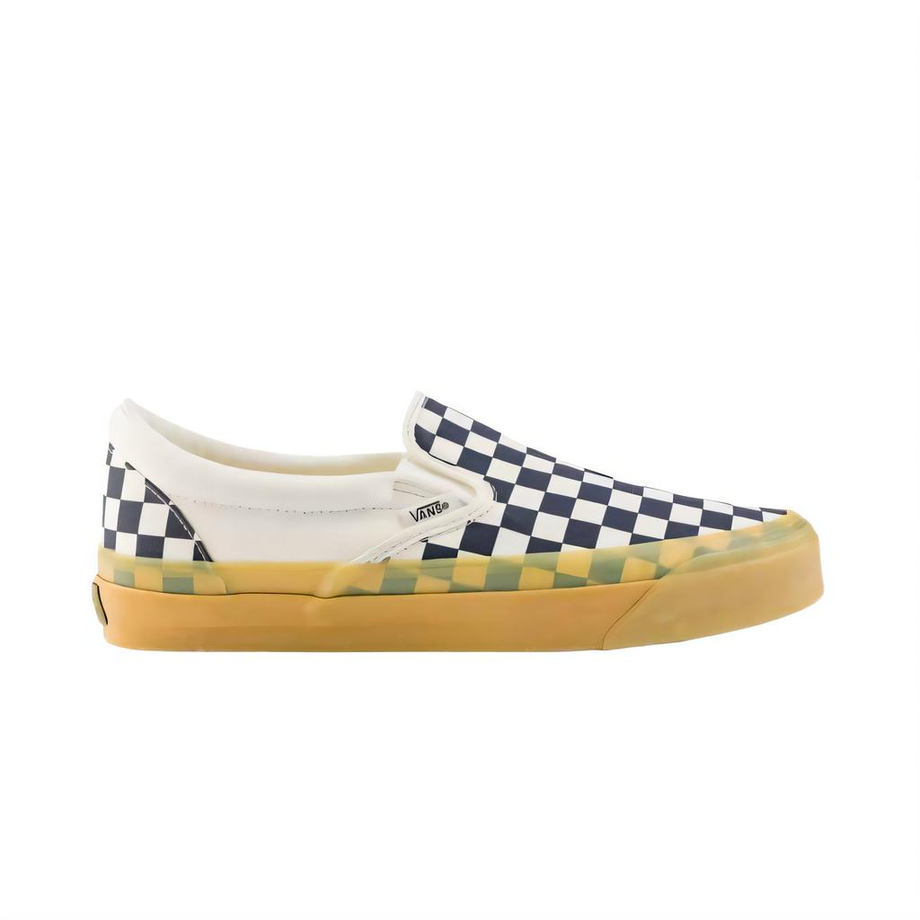 Vans Lx Classic Slip On 98 Шахматная доска Parisian Night Marshmallow Унисекс Кроссовки Коричневый VN000E96GR1