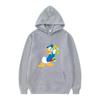 Женская флисовая спортивная свободная серая осенняя толстовка с рисунком Дональда Дака от Disney, пуловеры, недорогие худи в стиле Y2k, мужские толстовки.