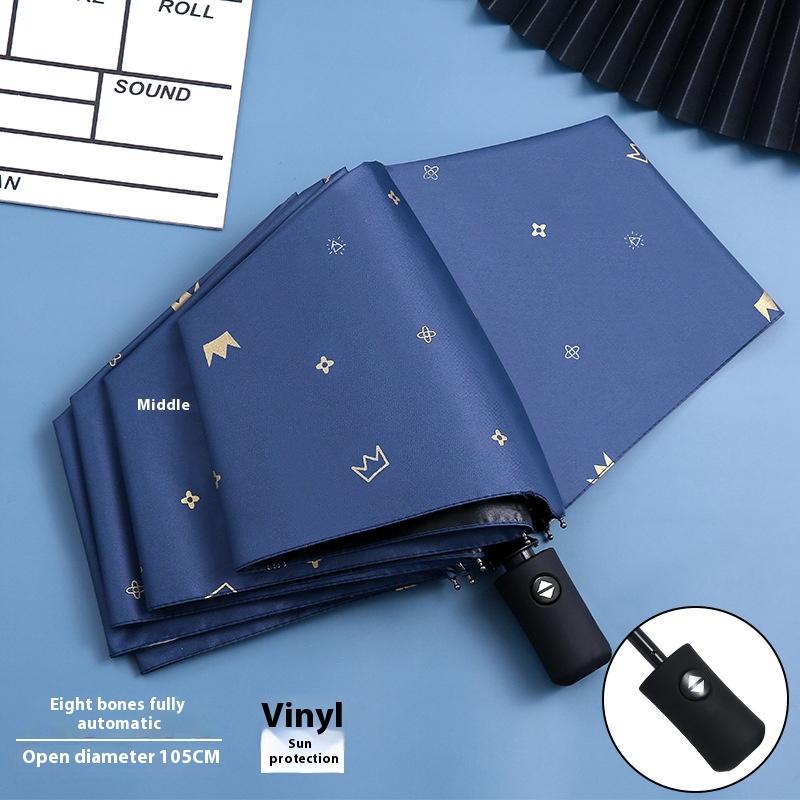 Складной автоматический зонт для мужчин и женщин, студентов, милый зонт от солнца, солнцезащитный козырек, анти-ультрафиолетовый дождь и солнечный зонт двойного назначения