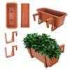 Balcony Box Flower Pot Planter Handles Saucer Balcony Railing
