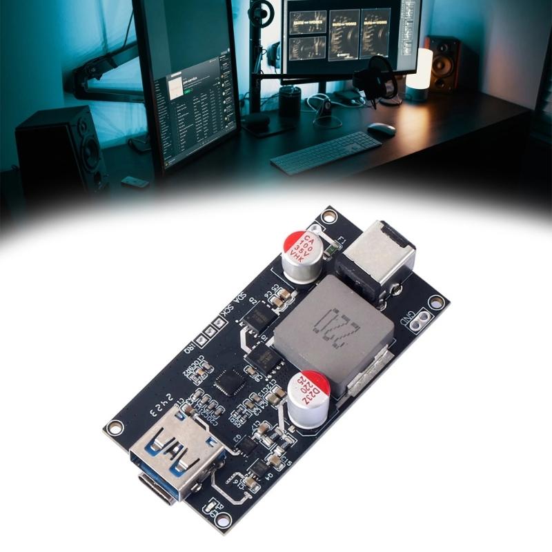 Модуль быстрой зарядки PD3.1 мощностью 140 Вт для ноутбуков и смартфонов с поддержкой нескольких протоколов и защитой