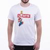 Футболка с коротким рукавом Levis X Super Mario Printed, мужская футболка, белая 22491-0706