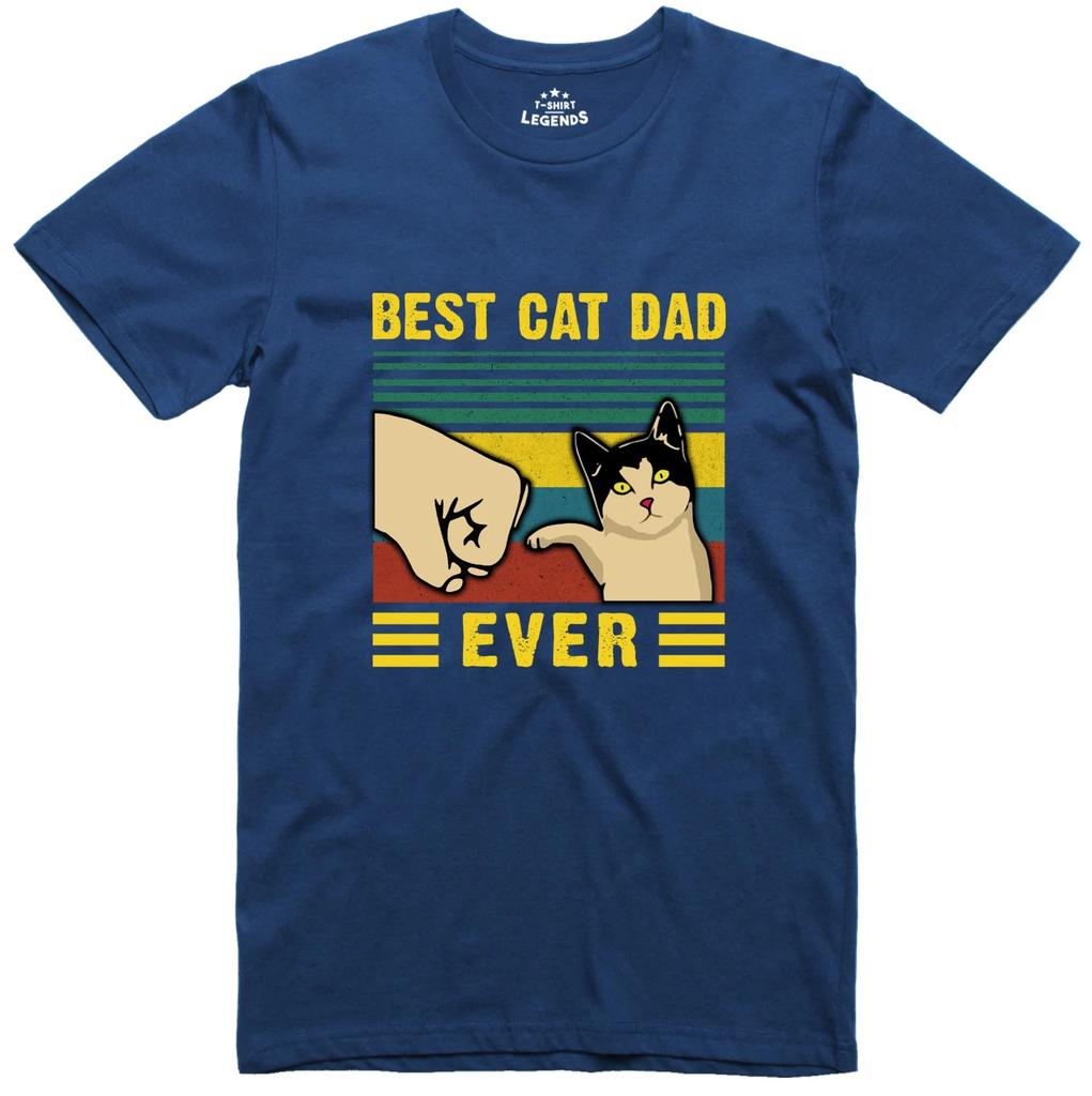 Best Cat Dad Fathers Day Funny Unisexs T Shirt Regular Fit Gildan Cotton Tee aesthetic clothes Women clothes tshirts