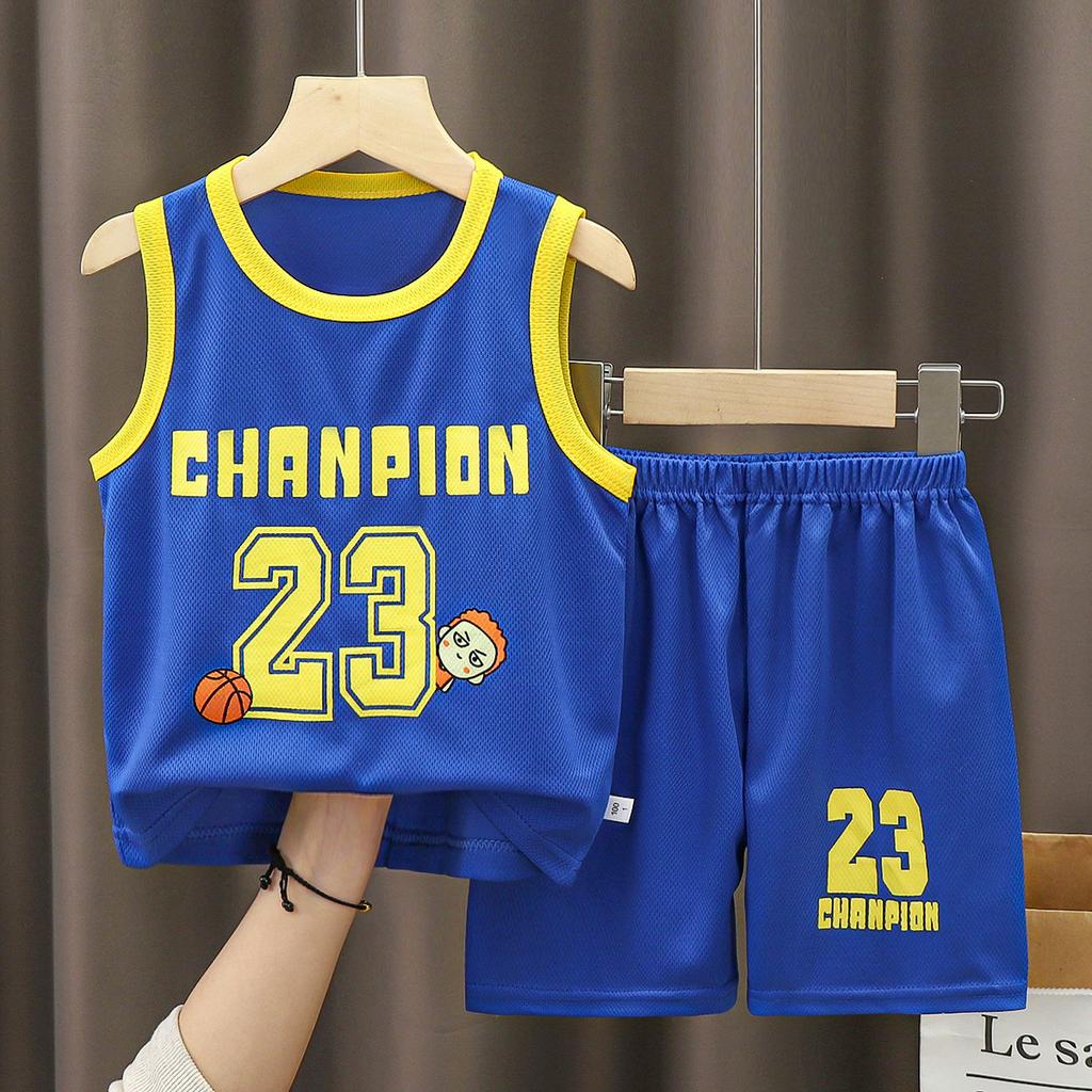 Kids' Basketball Suit Summer Quick-drying Suit for Girls Boys' Training Suit