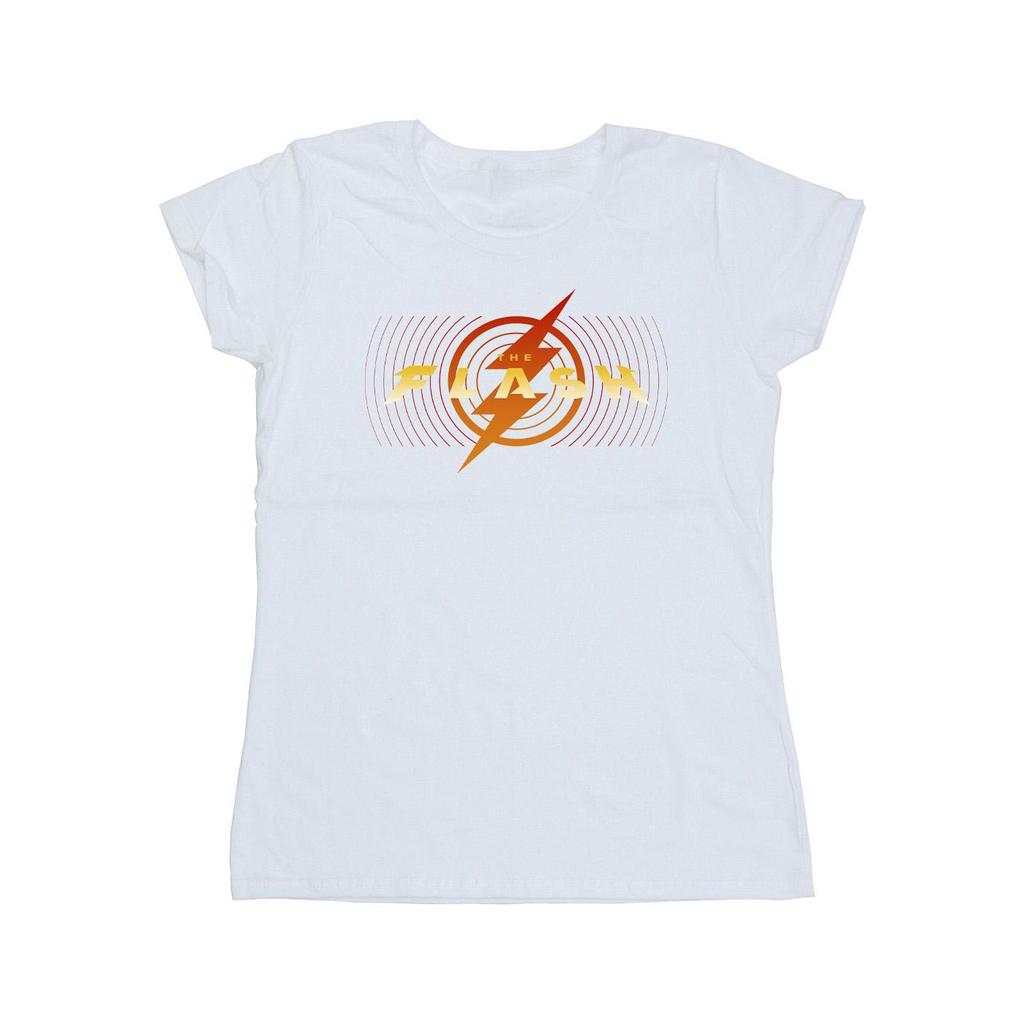 DC Comics Womens/Ladies The Flash Red Lightning Cotton T-Shirt
