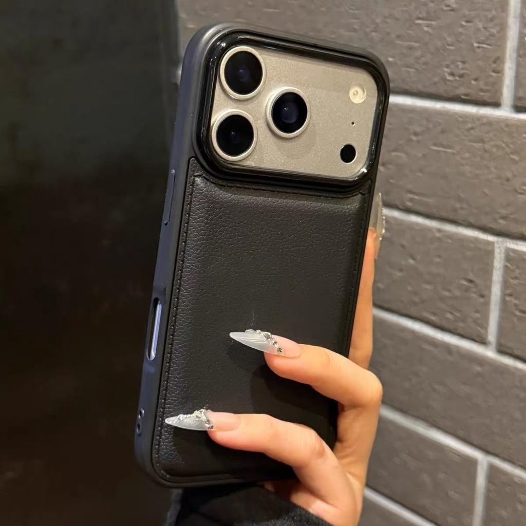 Роскошный матовый чехол из мягкой кожи для телефона для iPhone 17Air 15 14 Plus 13 12 11 16 Pro Max Защита объектива Ударопрочная силиконовая накладка