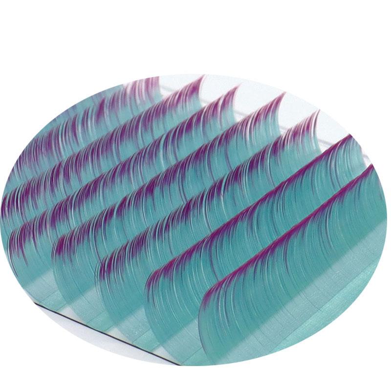 Светло-голубой корень розы, естественно мягкий и удлиненный цвет, одиночные привитые накладные ресницы для макияжа глаз 0,07 мм C/D 8-13 мм