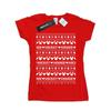 Disney Womens/Ladies Mickey And Minnie Christmas Fair Isle Cotton T-Shirt